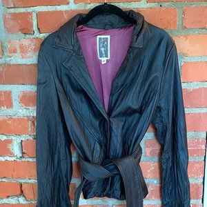 *SOLD* Burning Torch Leather Jacket | Dark Chocolate Brown/Almost Black | Size S
